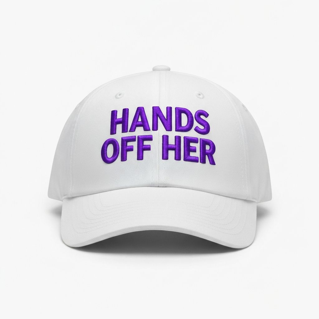 Hands Off Her Cap (White)